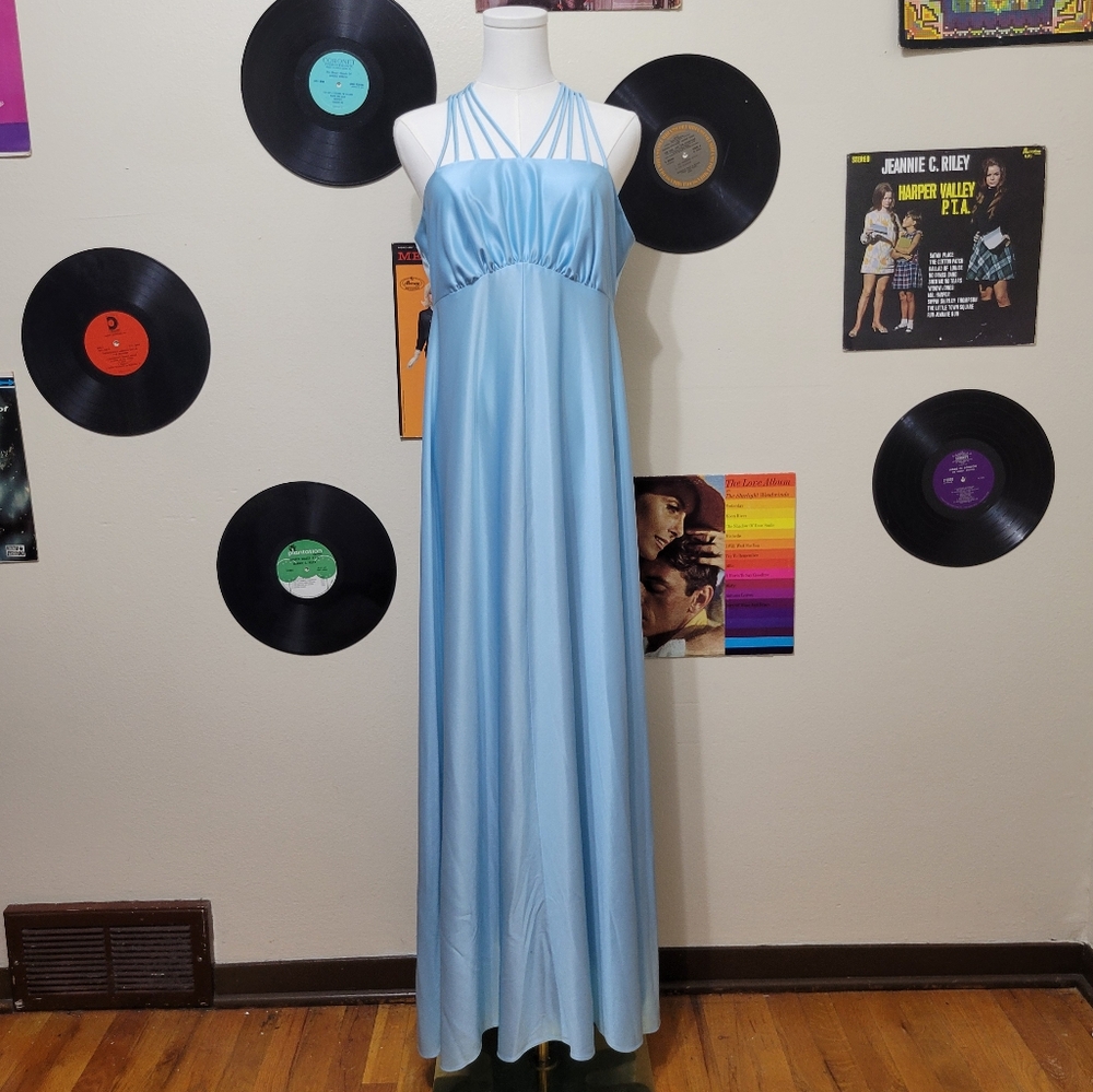 Vintage Light Blue Gown